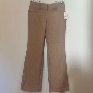 NWT Chic & Classic Joe Benbasset Tan Boot Cut Pants size 7
